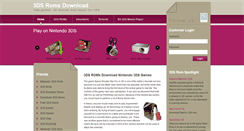 Desktop Screenshot of 3dsromsdownload.com